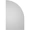 Ekena Millwork Quarter Round Top Left Surface Mount PVC Gable Vent w/ 2"W x 2"P Brickmould Sill Frame, 20"W x 32"H GVPQL20X3203SN - alternate 4
